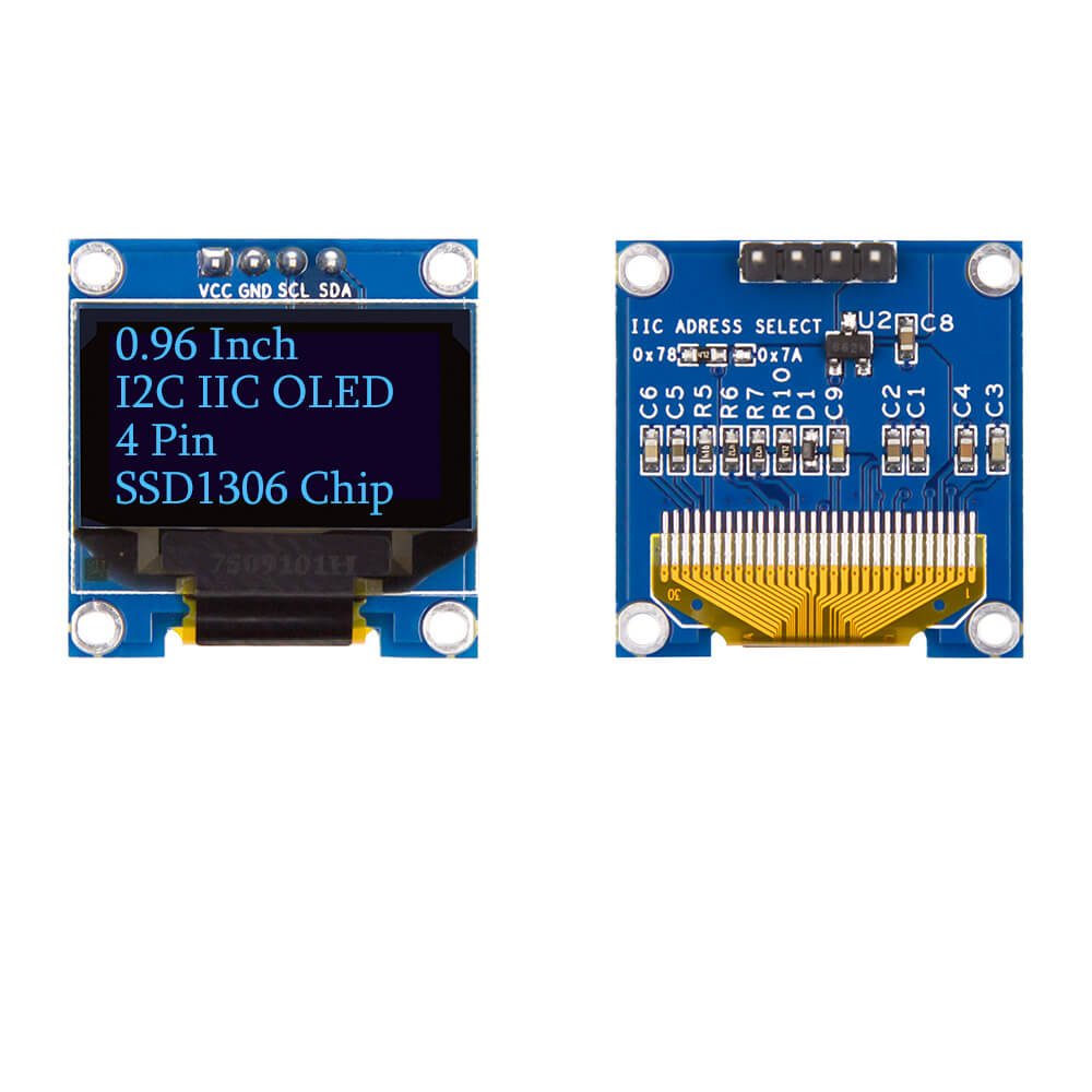 Blue I2C IIC OLED LCD Module – Kuongshun Electronic Shop