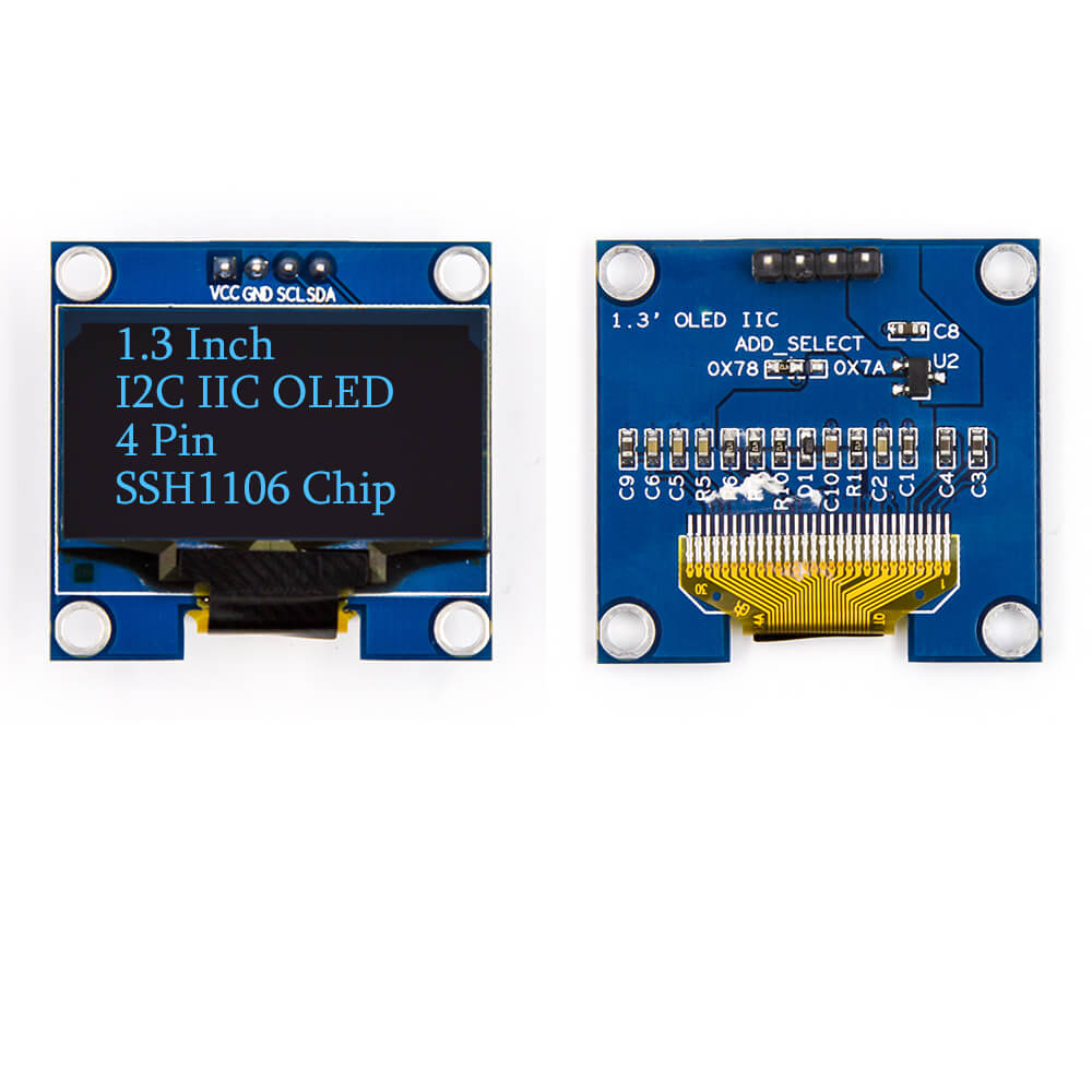 Blue I2C IIC OLED LCD Module – Kuongshun Electronic Shop