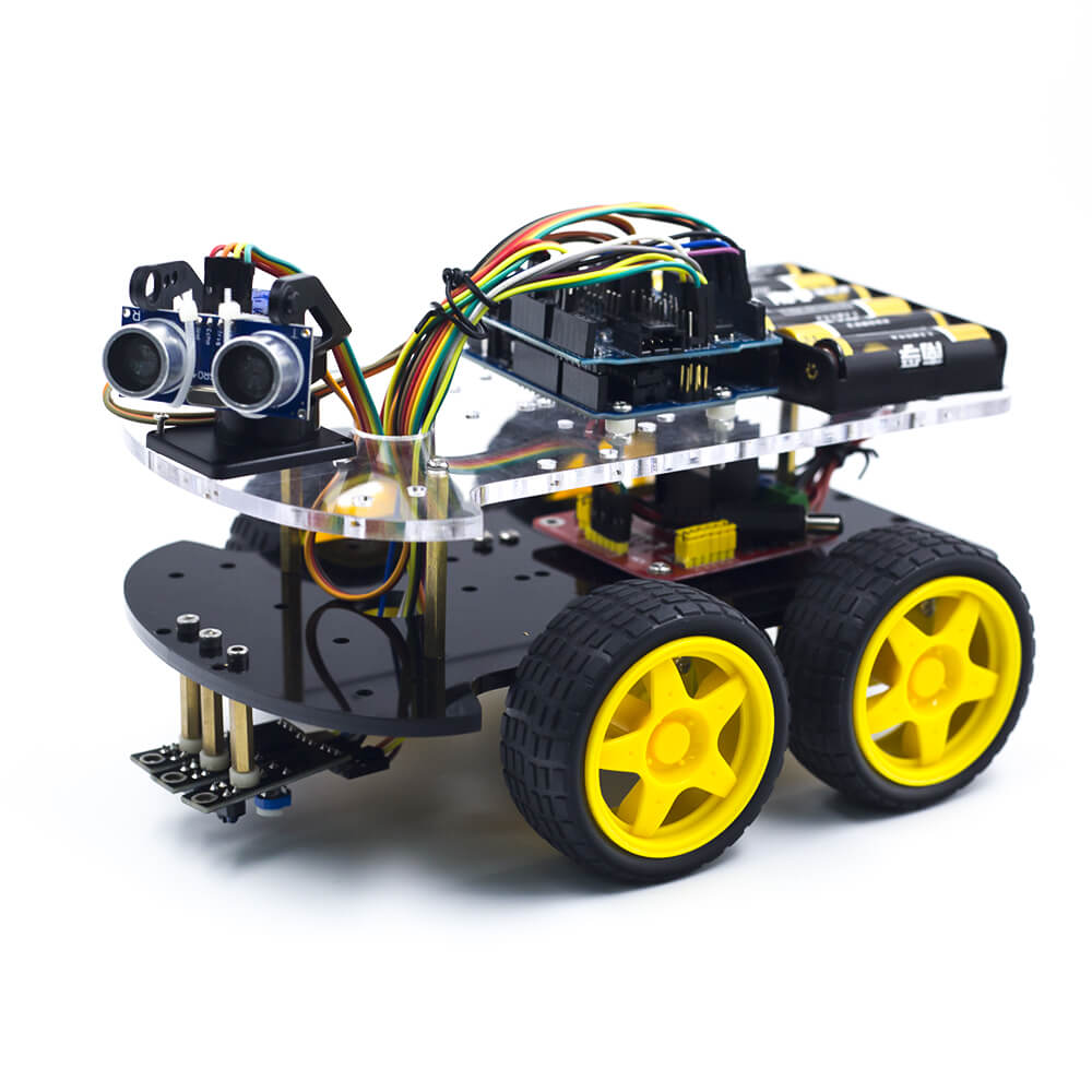 Multi-Functional 4WD Robot Car Chassis Kit – Kuongshun Electronic Shop