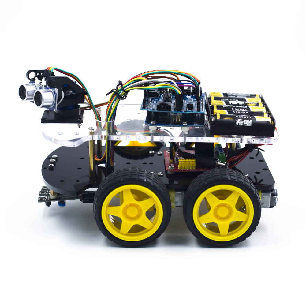 Multi-Functional 4WD Robot Car Chassis Kit – Kuongshun Electronic Shop