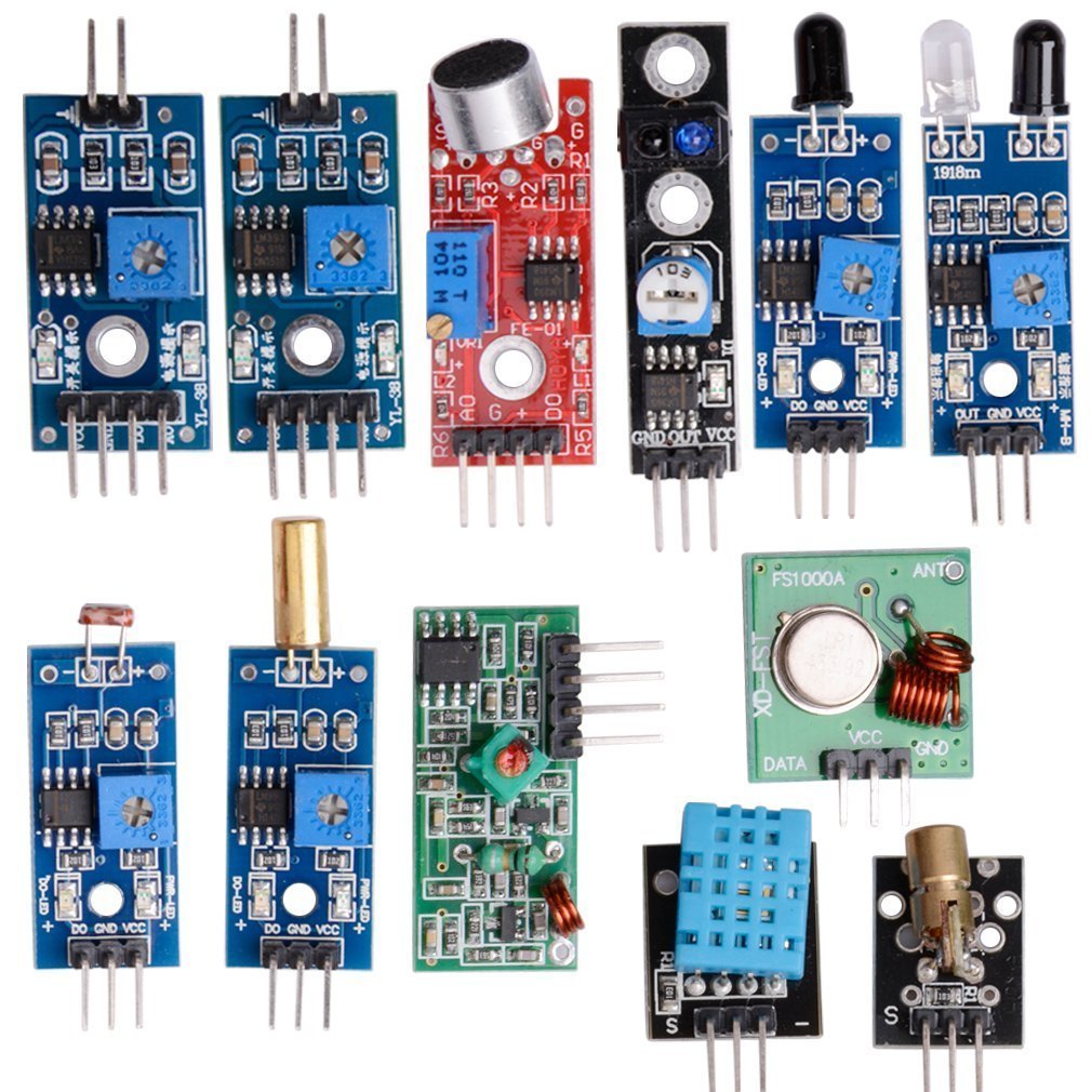 Raspberry Pi Sensor Module 16pcs/lot Raspberry Pi 3&Raspberry Pi 2 Model B the sensor module pack ...